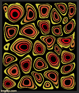 'Cirque' 3D Silkscreened Tapestry