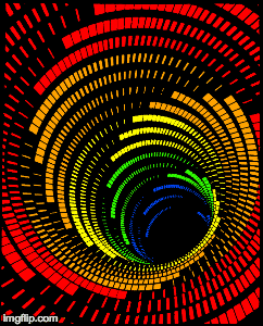 'Cosmic Spiral' 3D Silkscreened Tapestry