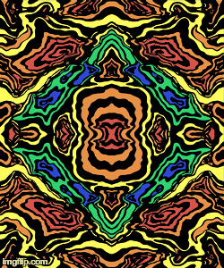 'Topographic' 3D Silkscreened Tapestry