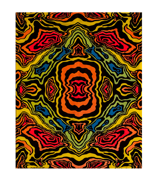 'Topographic' 3D Silkscreened Tapestry