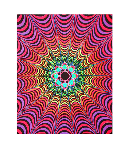 'Infinite Atom' 3D Silkscreened Tapestry